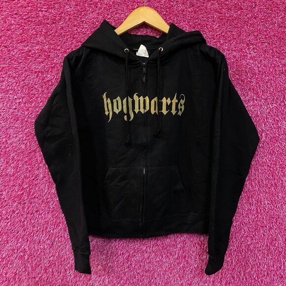 Harry Potter Hogwarts Crest Zip-Up Hoodie Small - Picture 1 of 4
